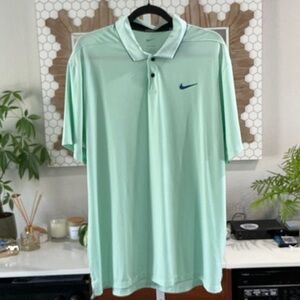 Nike Men's Mint Green Polo Shirt